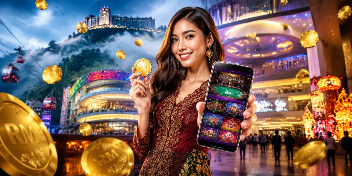 Antara muka aplikasi kasino mudah alih di Genting Highlands Malaysia